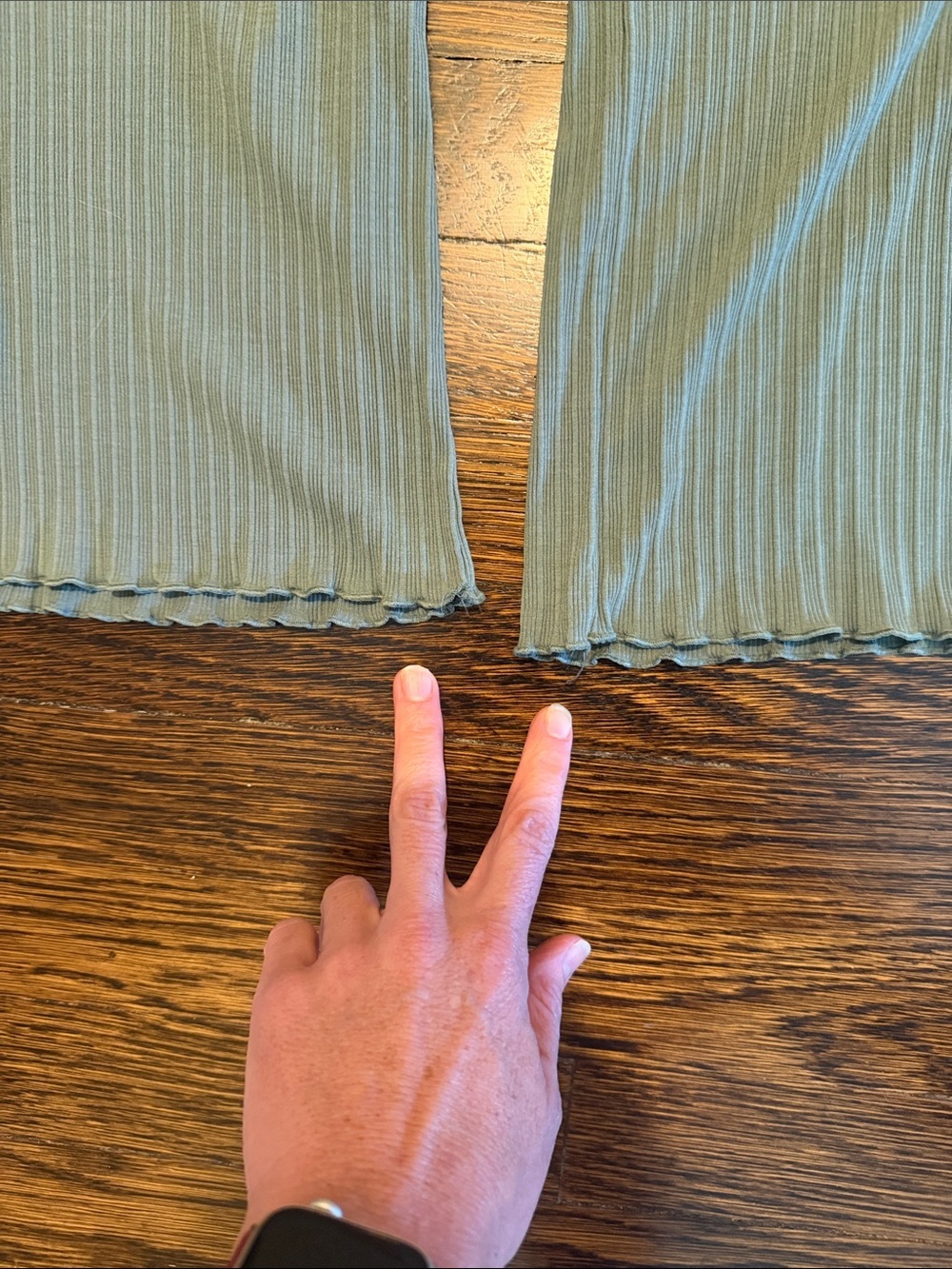 nuuds Agave/Olive Green Ribbed Tank Top and Lounge Pants Pajamas - Picture 8 of 15